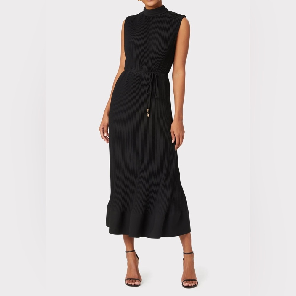 Milly Midi Melina Solid Pleated Dress size 10 NWOT